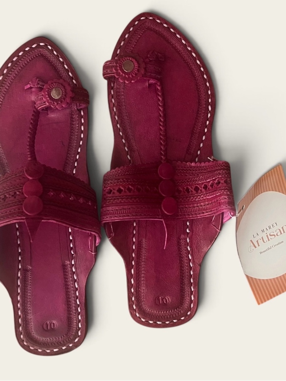 Traditional Artisan Kolhapuri handmade sandals READ HOW TO BREAK IN